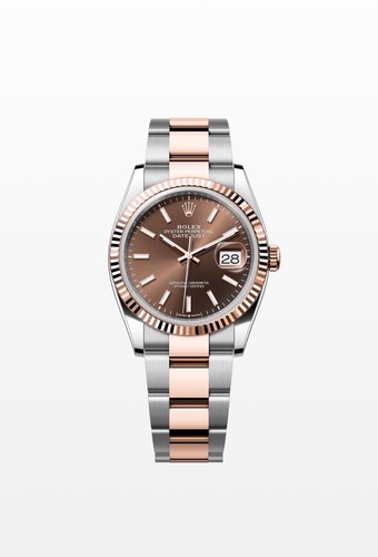Rolex datejust steel rose - rolex,
