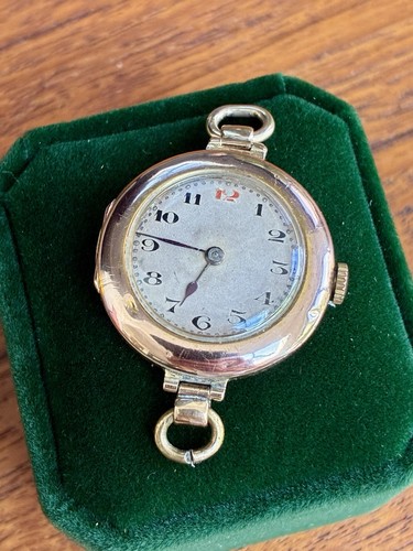 Rolex antique trench watch 9ct - trench,