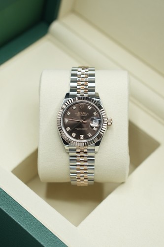 Rolex ladies steel rose gold - rolex,