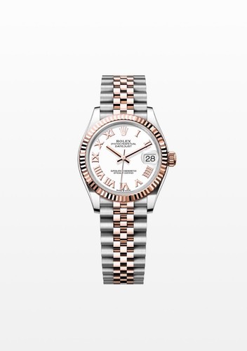 Ladies steel rose gold rolex - steel,