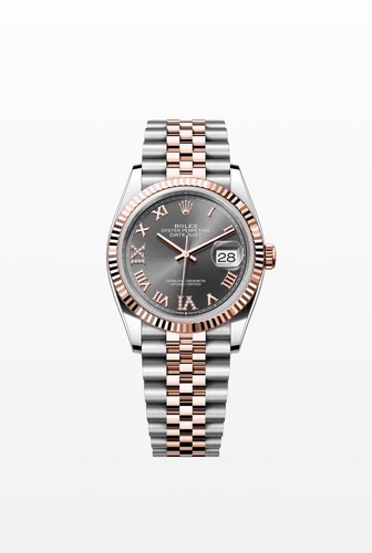 Rolex datejust steel rose - 36,